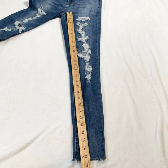 American Eagle next level stretch super high rise jegging distressed jeans - Picture 12 of 12